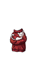 Wearable preview: Carmine Blob Kitty Cable Knit Critter