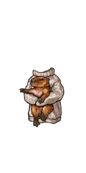 Wearable preview: Cream Capybara Cable Knit Critter