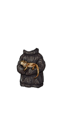 Wearable preview: Black Beardie Cable Knit Critter