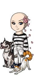 edgy fit w flower